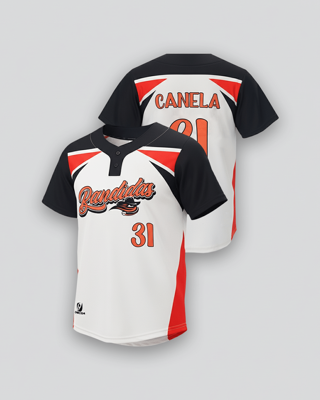 PLAYERA BEISBOLERA 2 BOTONES INFANTIL - UNIFORMES DIEGSA